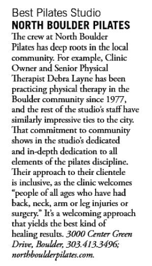 North Boulder Pilates best pilates studio news article